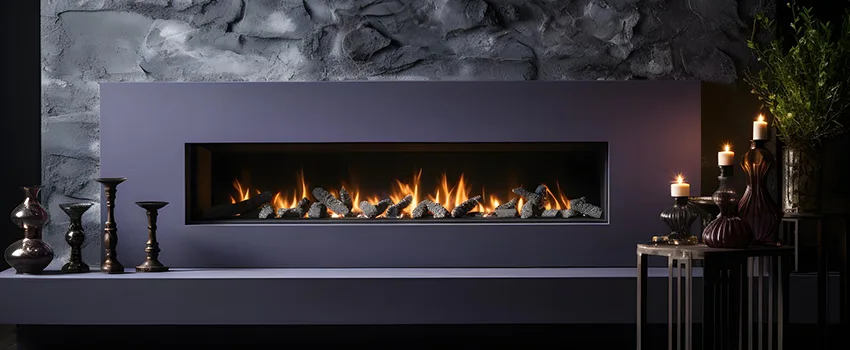 Ember Bed for Ventless Gas Fireplace in Menlo Park, CA