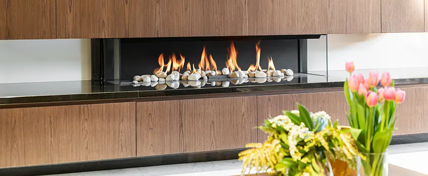 Double-height Fireplace Design Refurbishment in Menlo Park, California